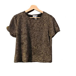 IMPRESSIONS of California large vintage shimmering top gold